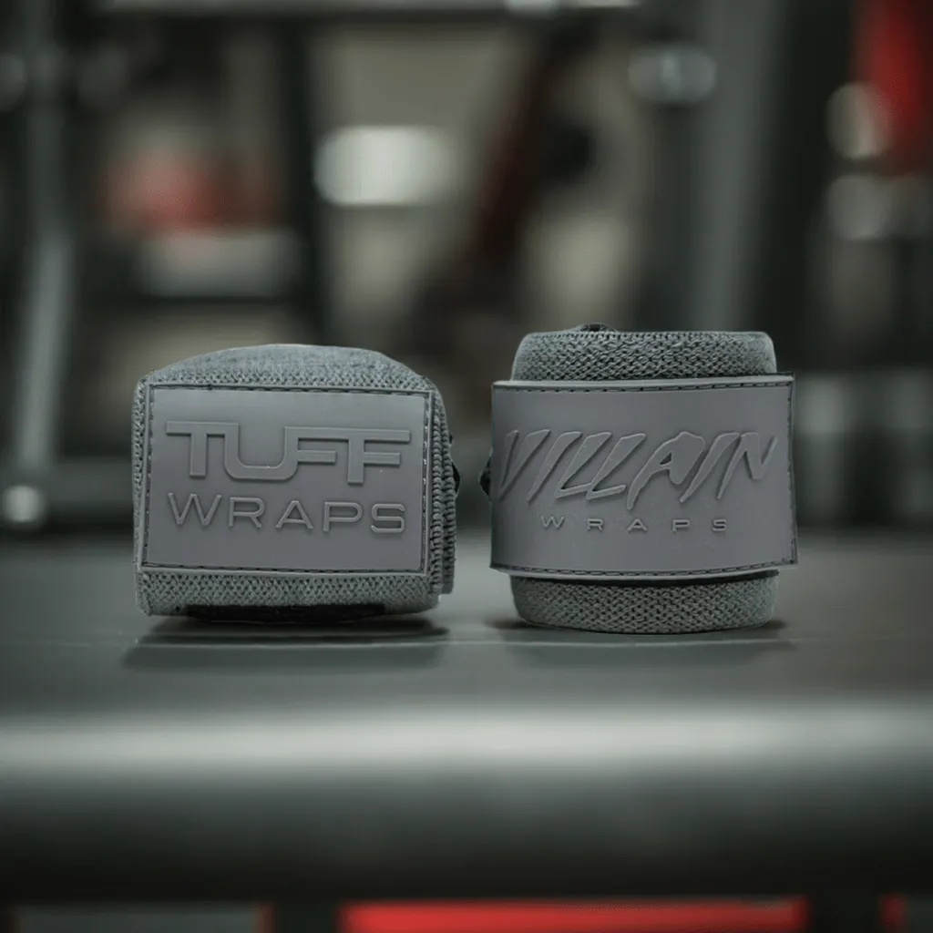 16" Villain Sidekick Wrist Wraps - Solid Gray