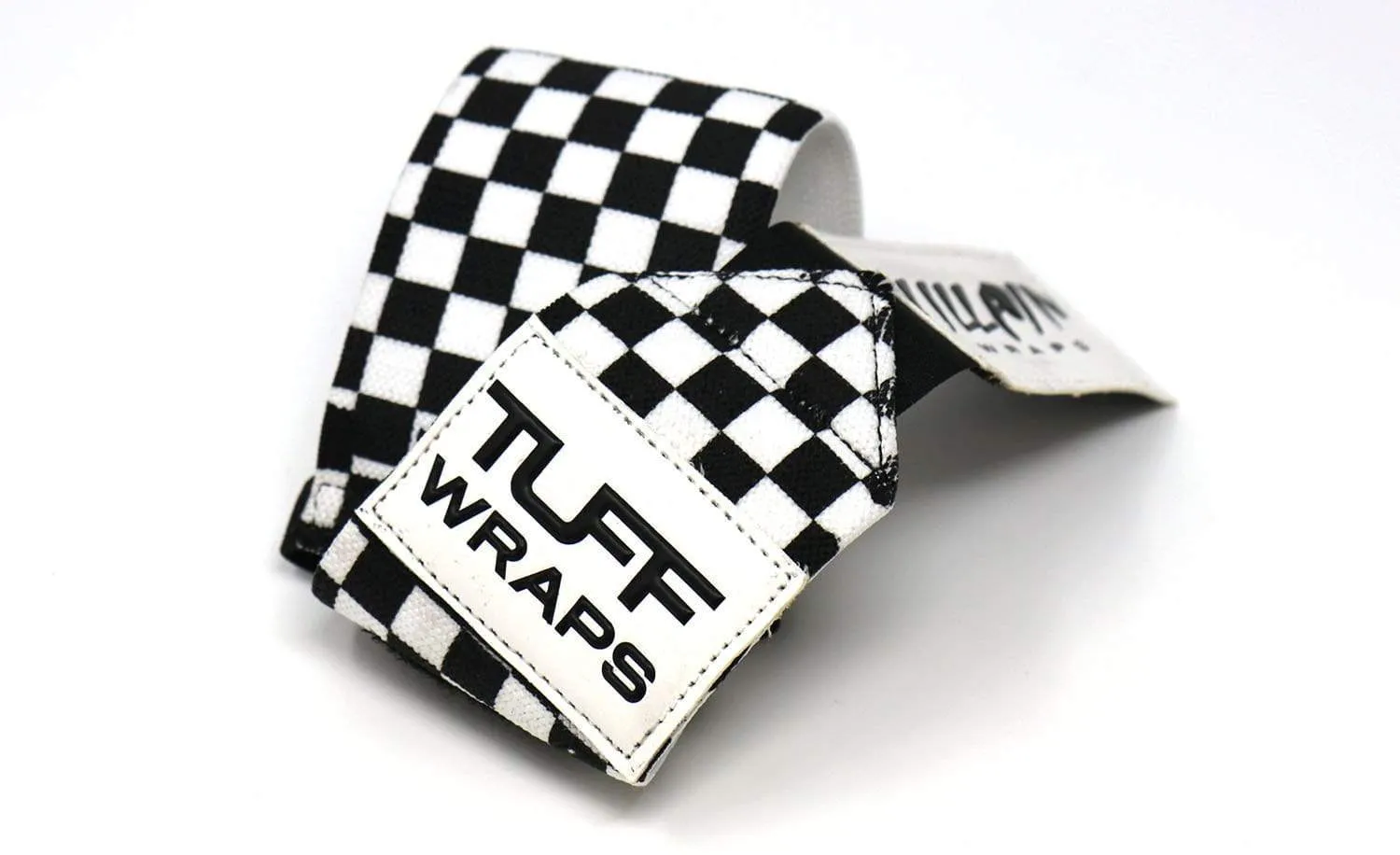 16" Villain Wrist Wraps - Checkerboard (Black/White)