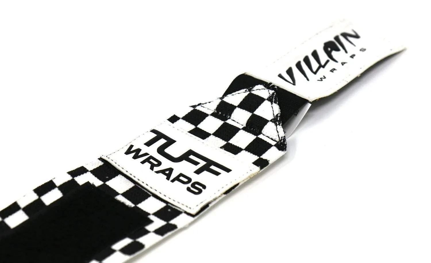 16" Villain Wrist Wraps - Checkerboard (Black/White)