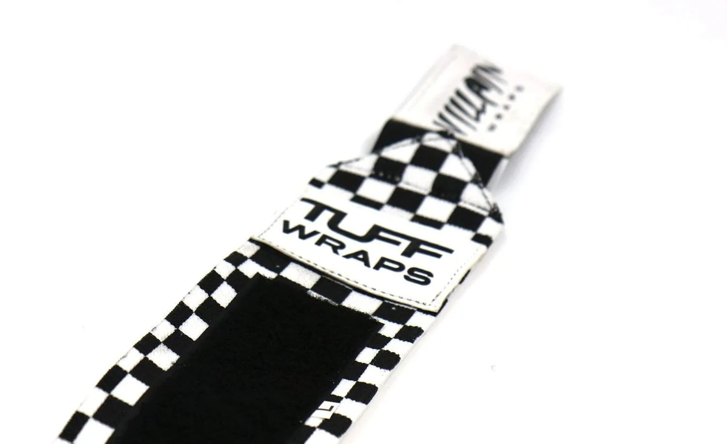 16" Villain Wrist Wraps - Checkerboard (Black/White)