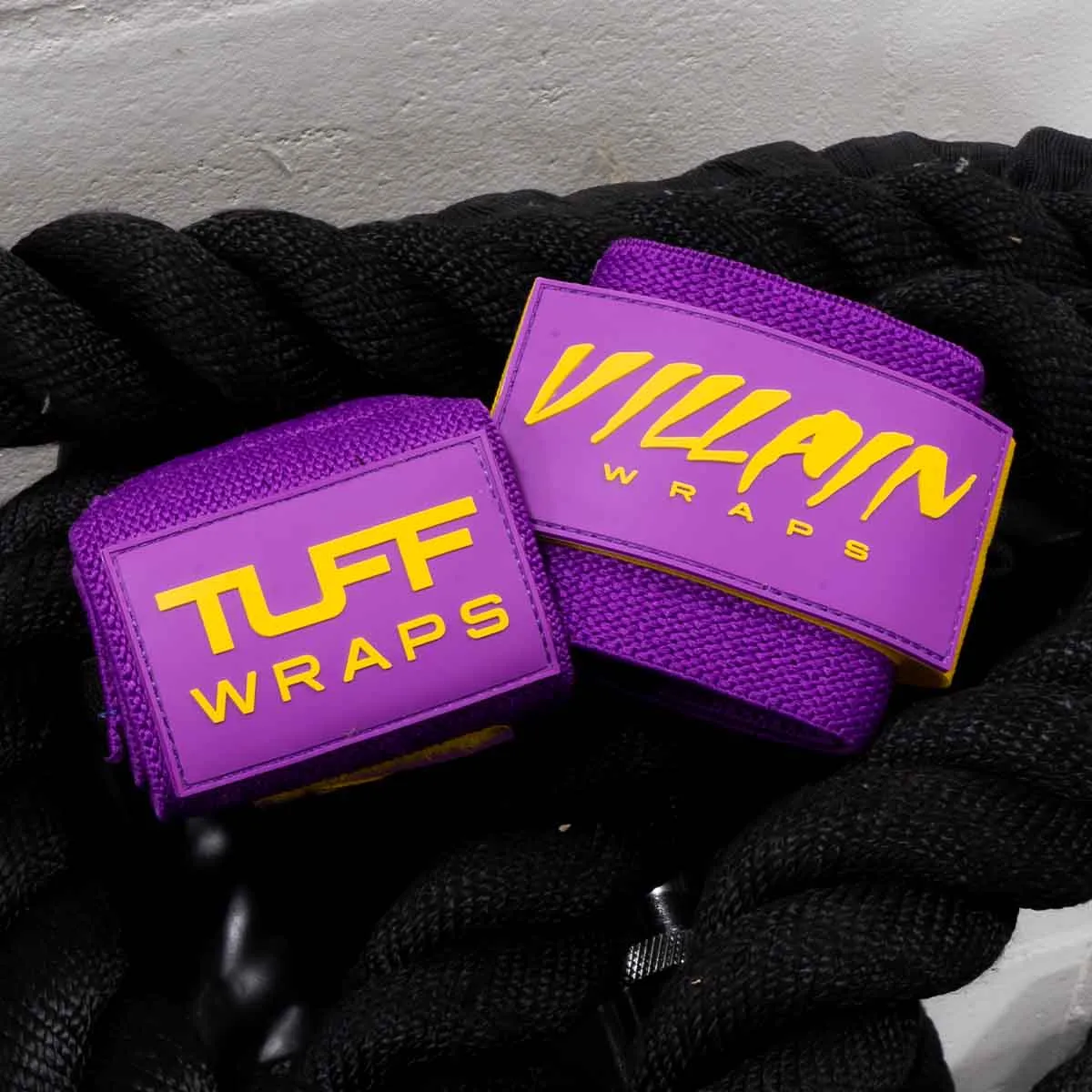 16" Villain Wrist Wraps - Purple & Yellow