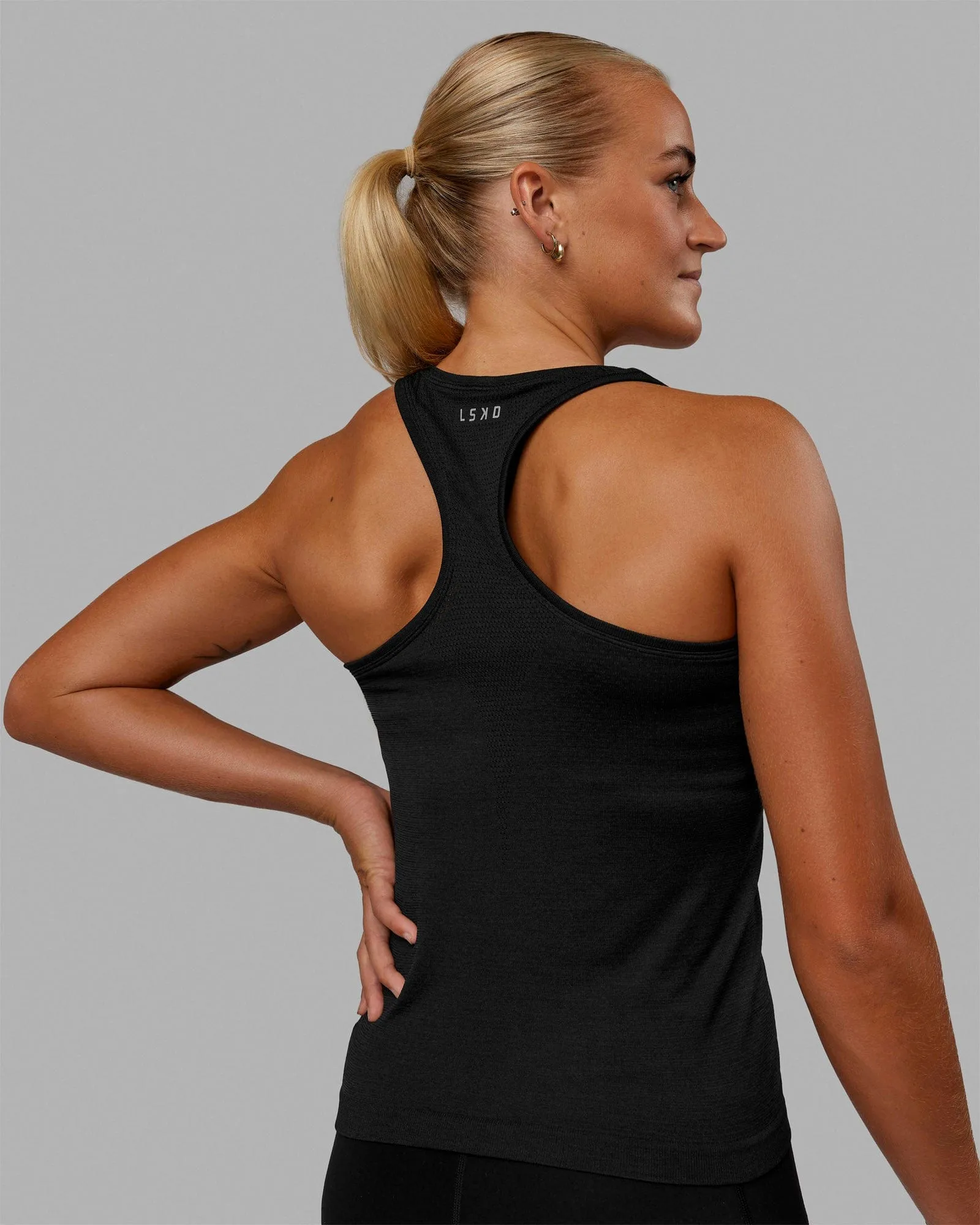 AeroFLX  Seamless Tank - Black Marl