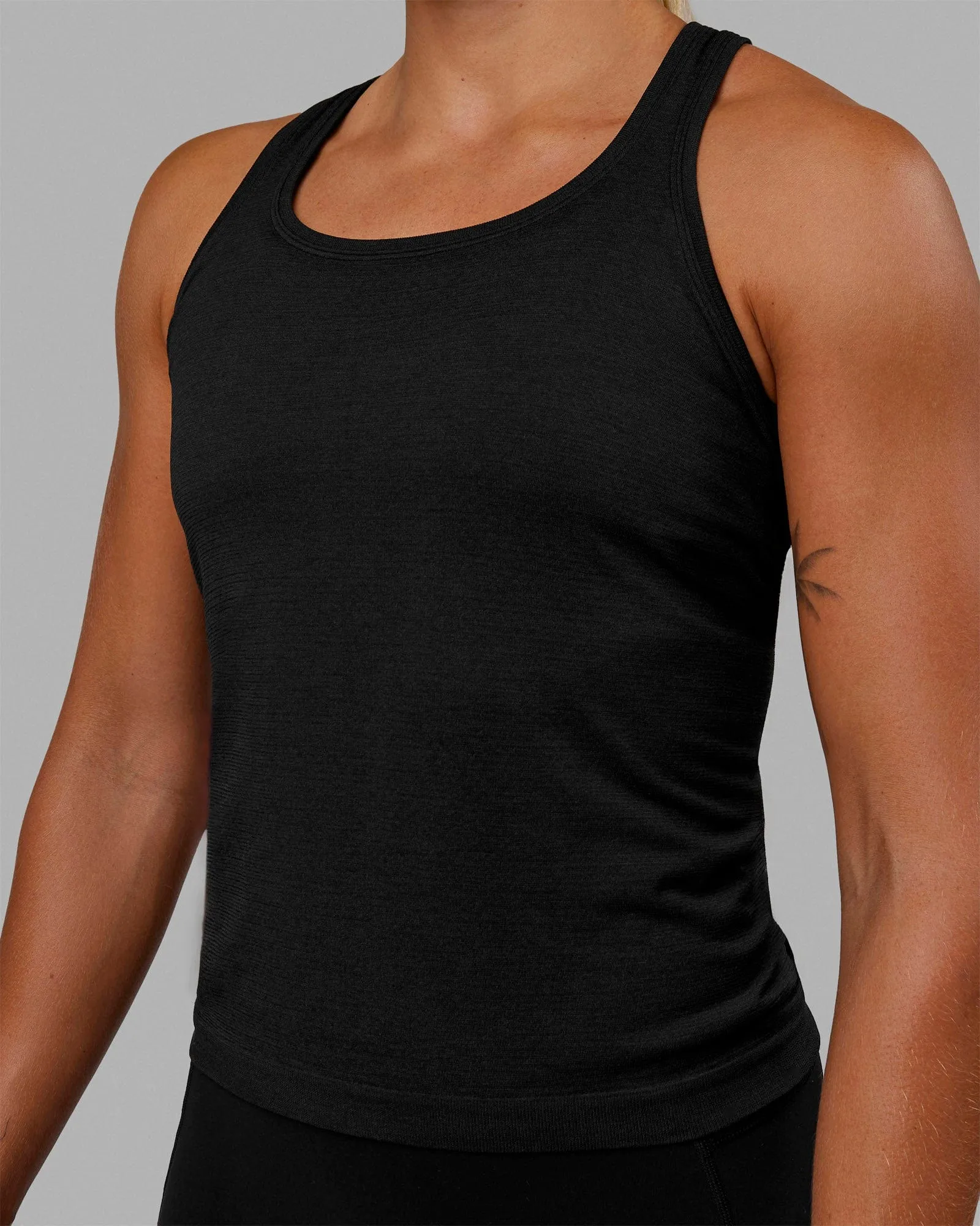 AeroFLX  Seamless Tank - Black Marl