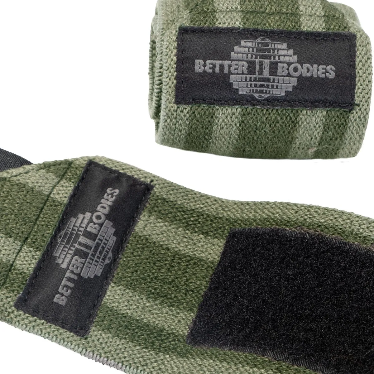 Better Bodies Elastic Wrist Wraps - Washed Green