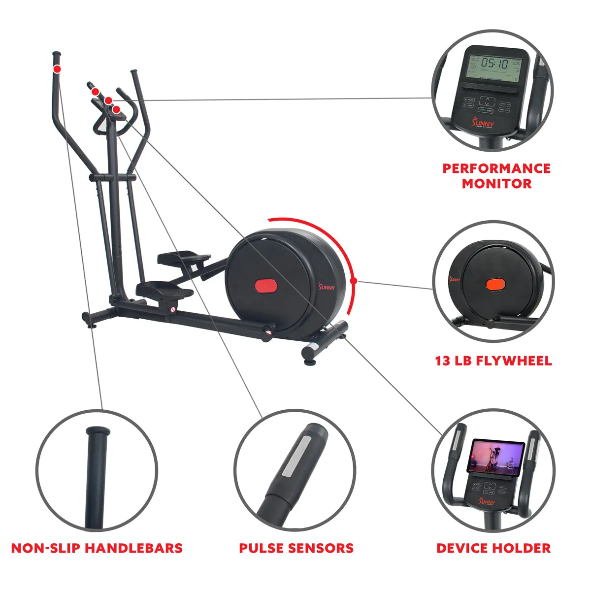 Carbon Premium Magnetic Elliptical Programmable Machine