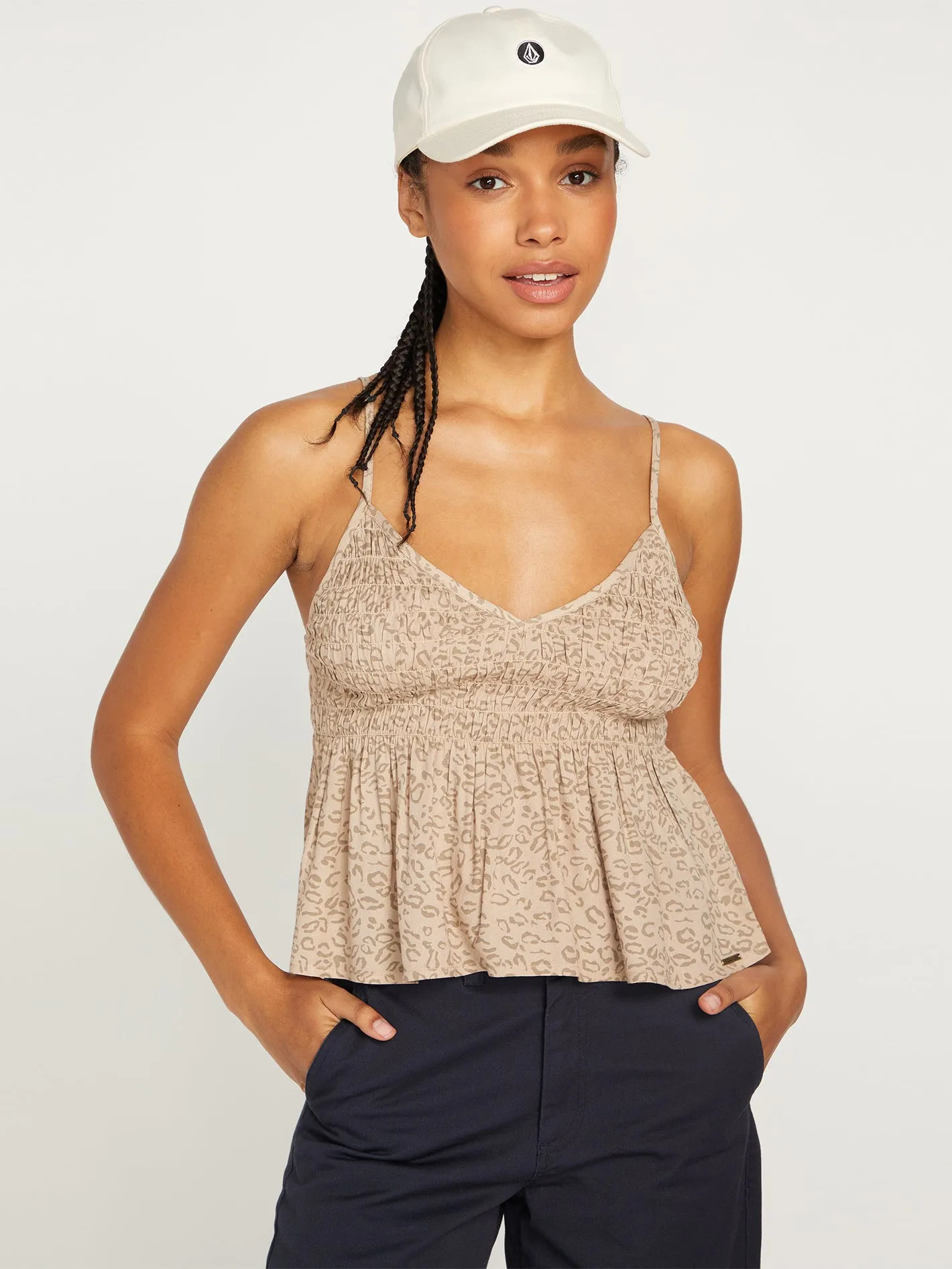 Cha Cha Ching Cami Tank - Taupe