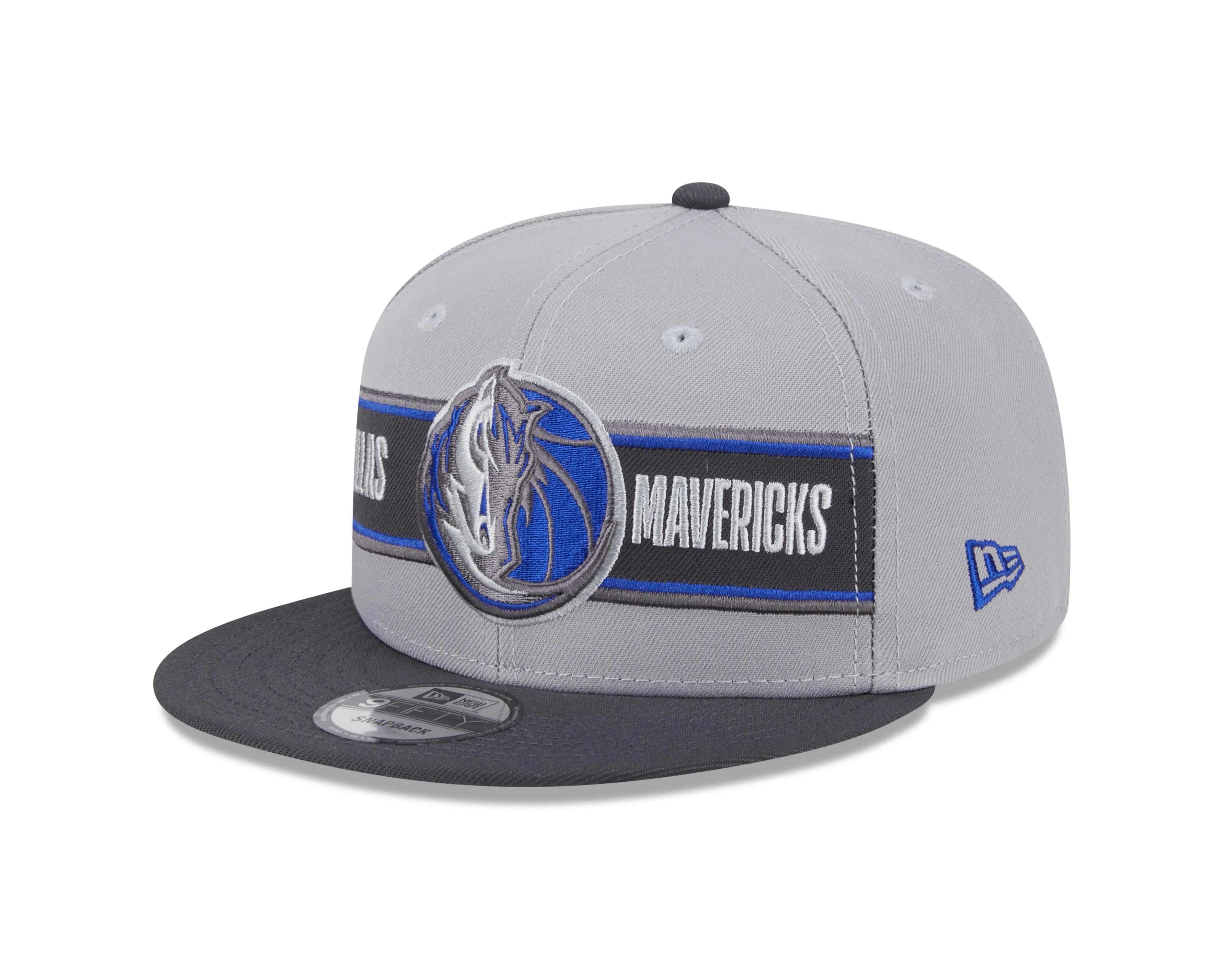 DALLAS MAVERICKS NEW ERA GREY ADJUSTABLE DRAFT CAP