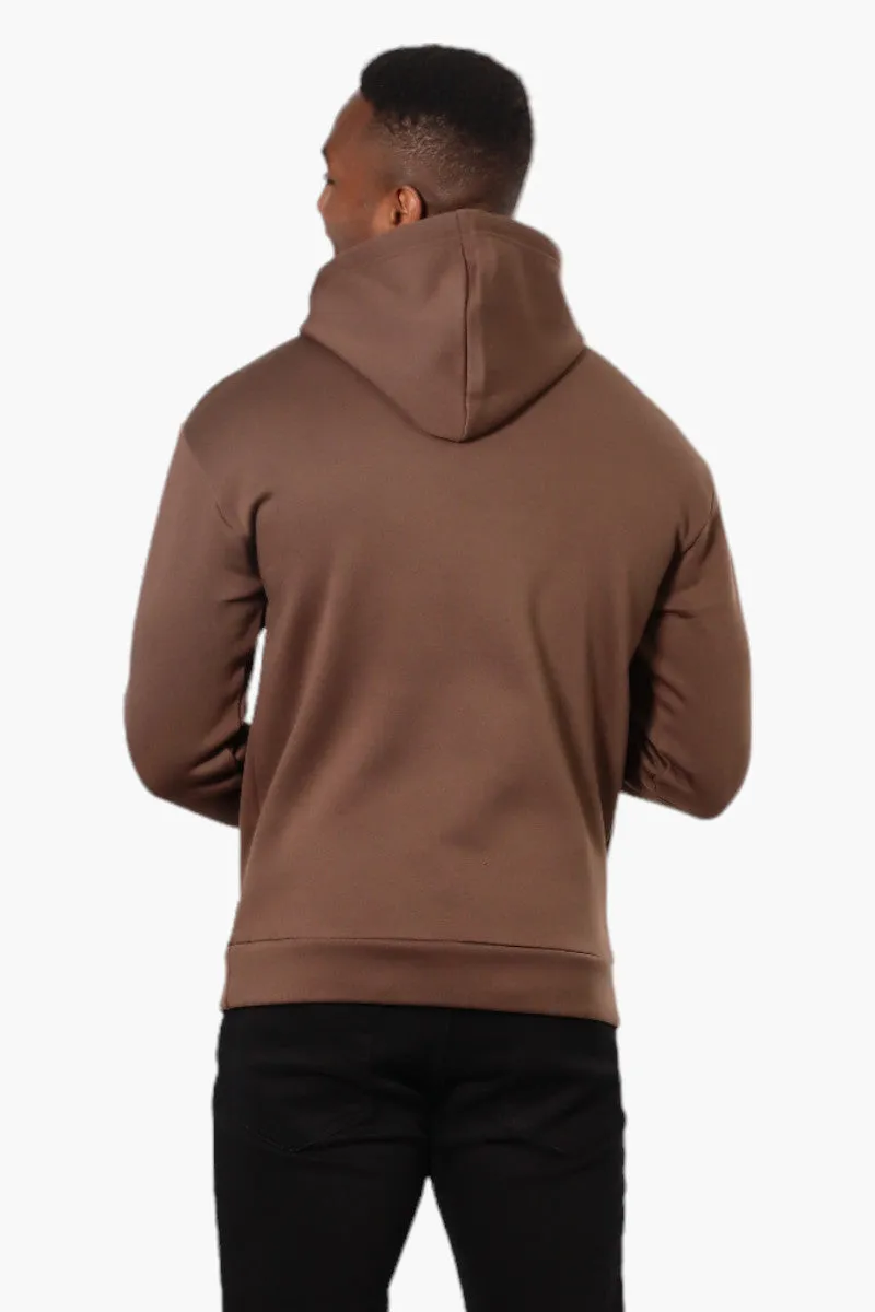 Essentials Solid Basic Pullover Hoodie - Brown