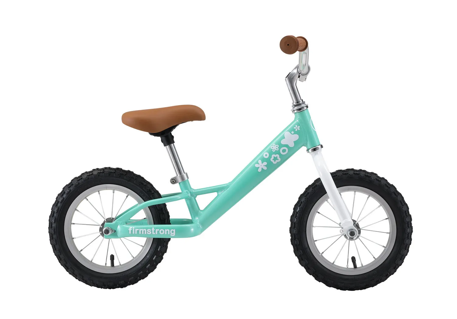 Firmstrong 12" Balance Bike, No Pedal Bicycle with Air Tires, Kids - 2,3,4 years old