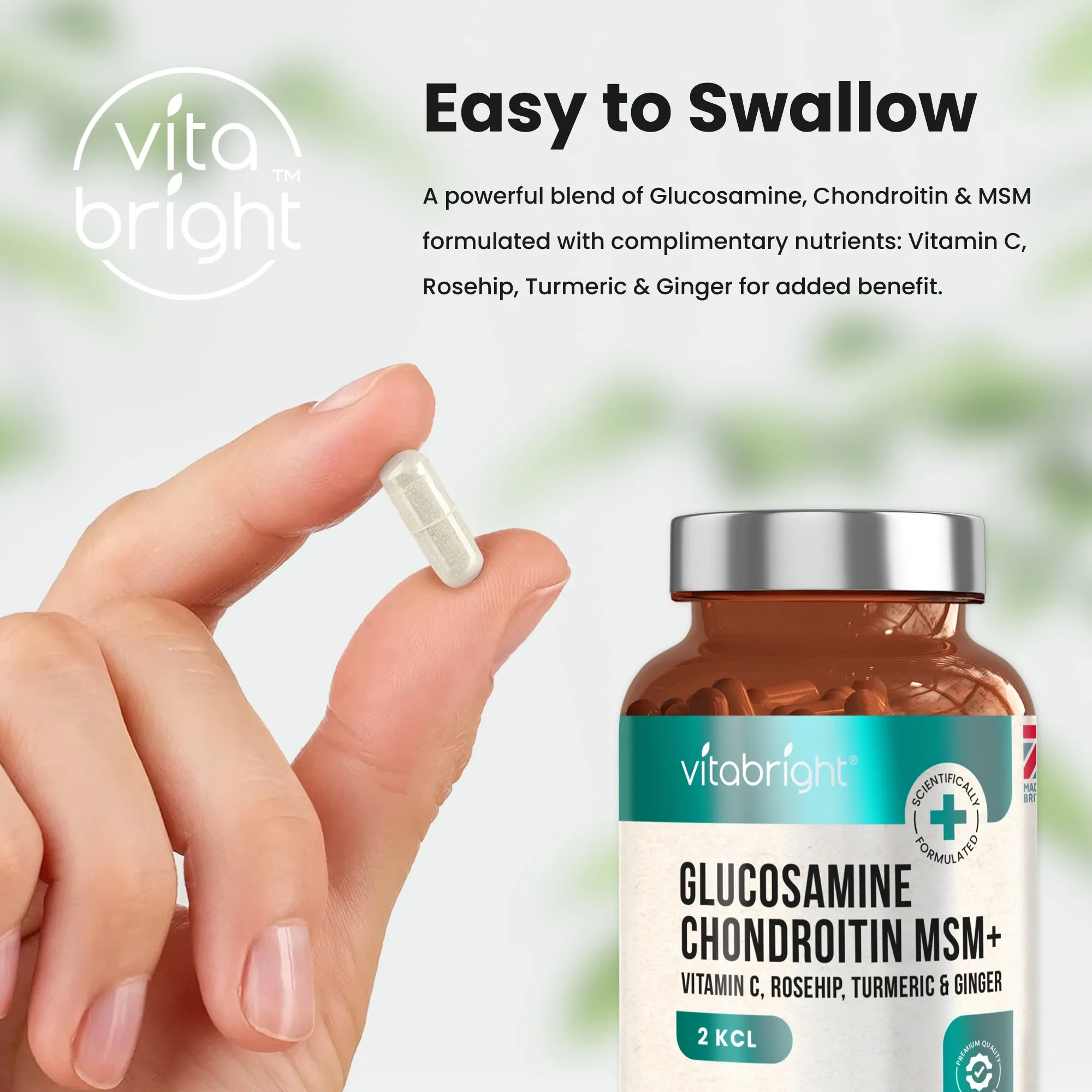 Glucosamine and Chondroitin - High Strength Sulphate MSM Complex - 180 Capsules