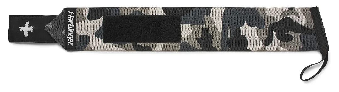 Harbinger Red Line Thumb Loop Wrist Wraps 18" - Grey Camo