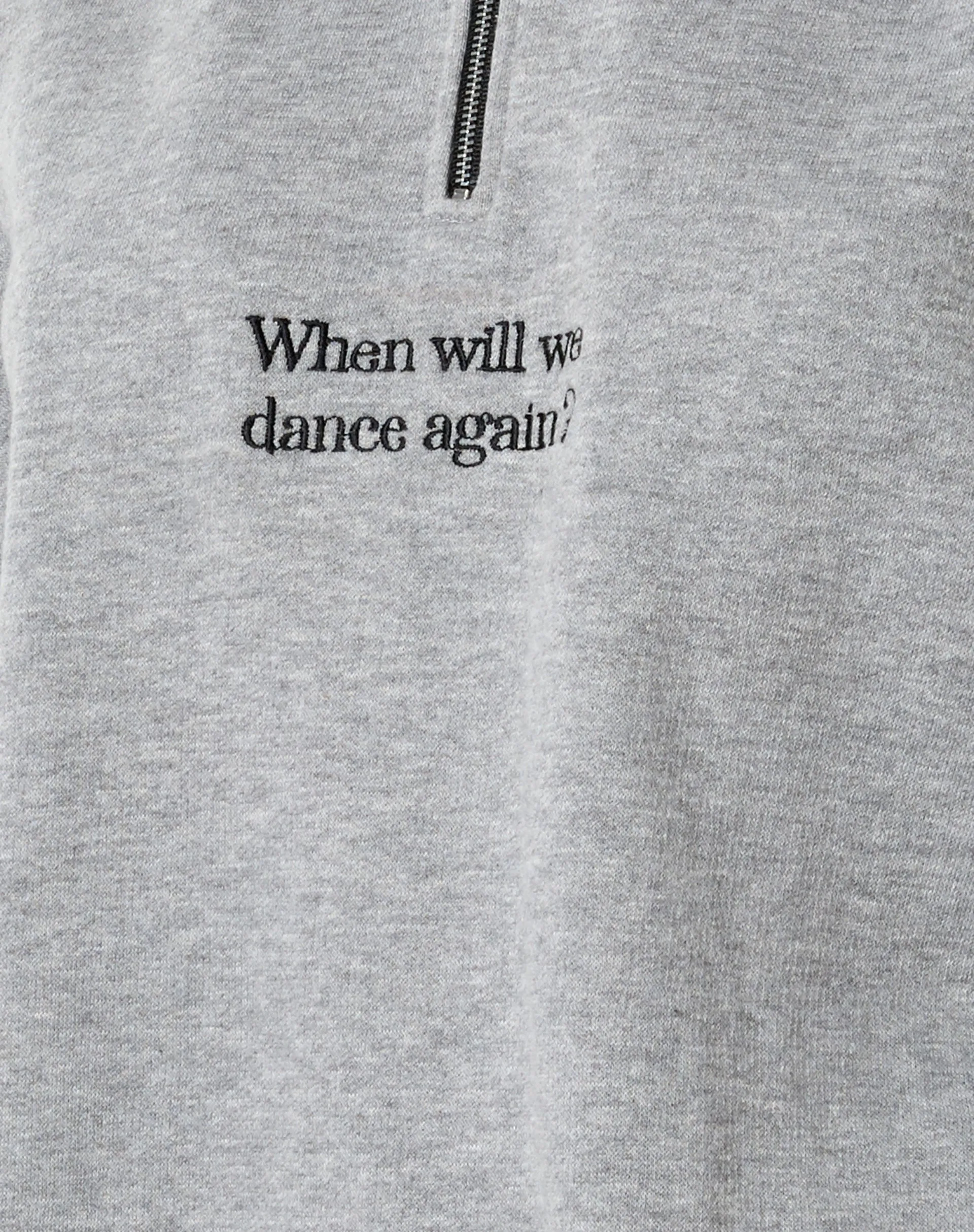 Hazy Sweatshirt in Grey Marl When Will We Dance Again