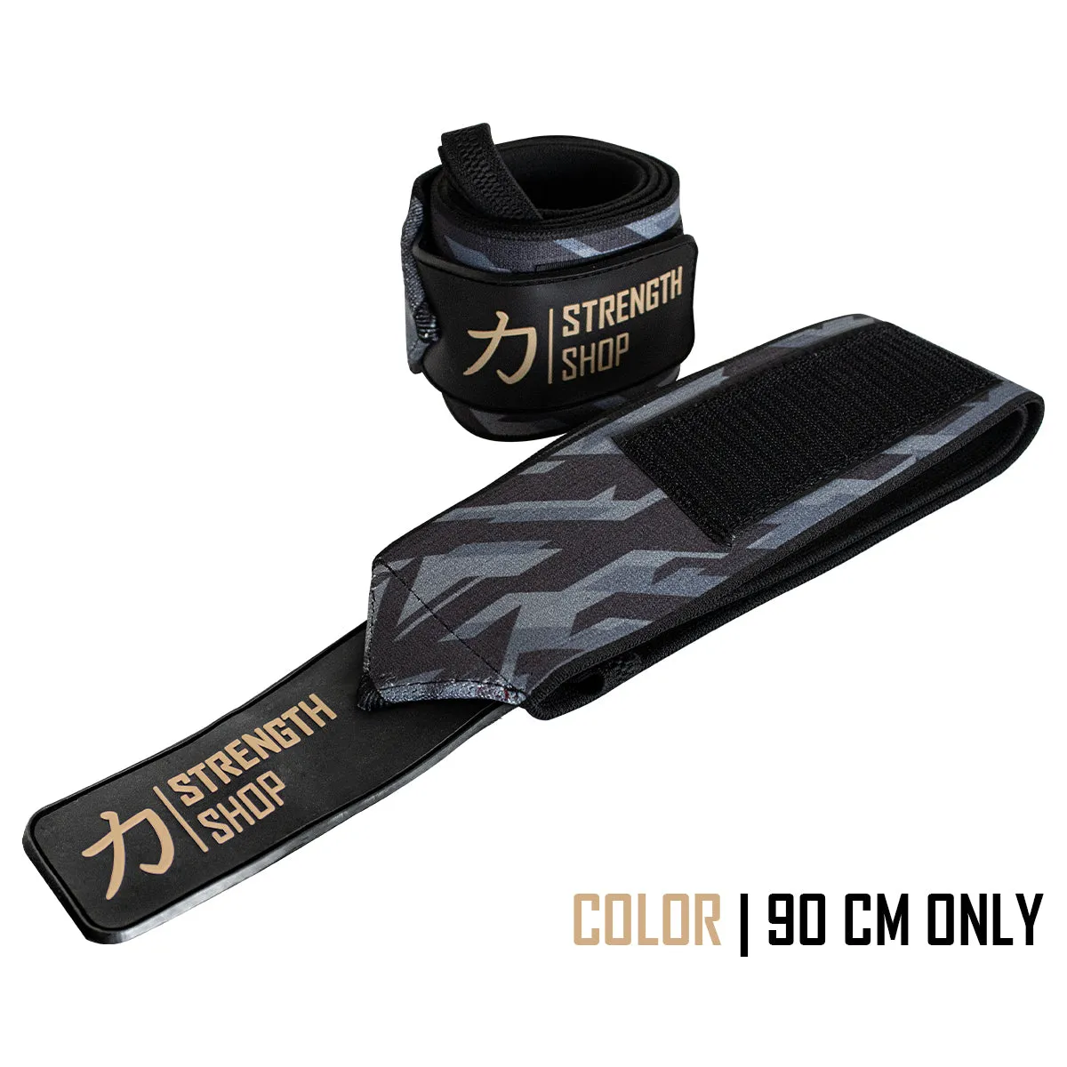 Heavy Wrist Wraps, Dark Camo, IPF Approved – 60cm/90cm