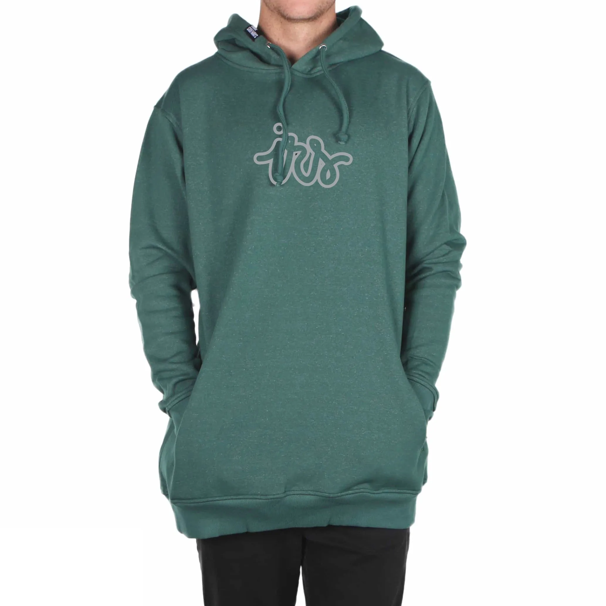 I Ride Sideways Move DWR Shred Fit Hoodie Mens Teal