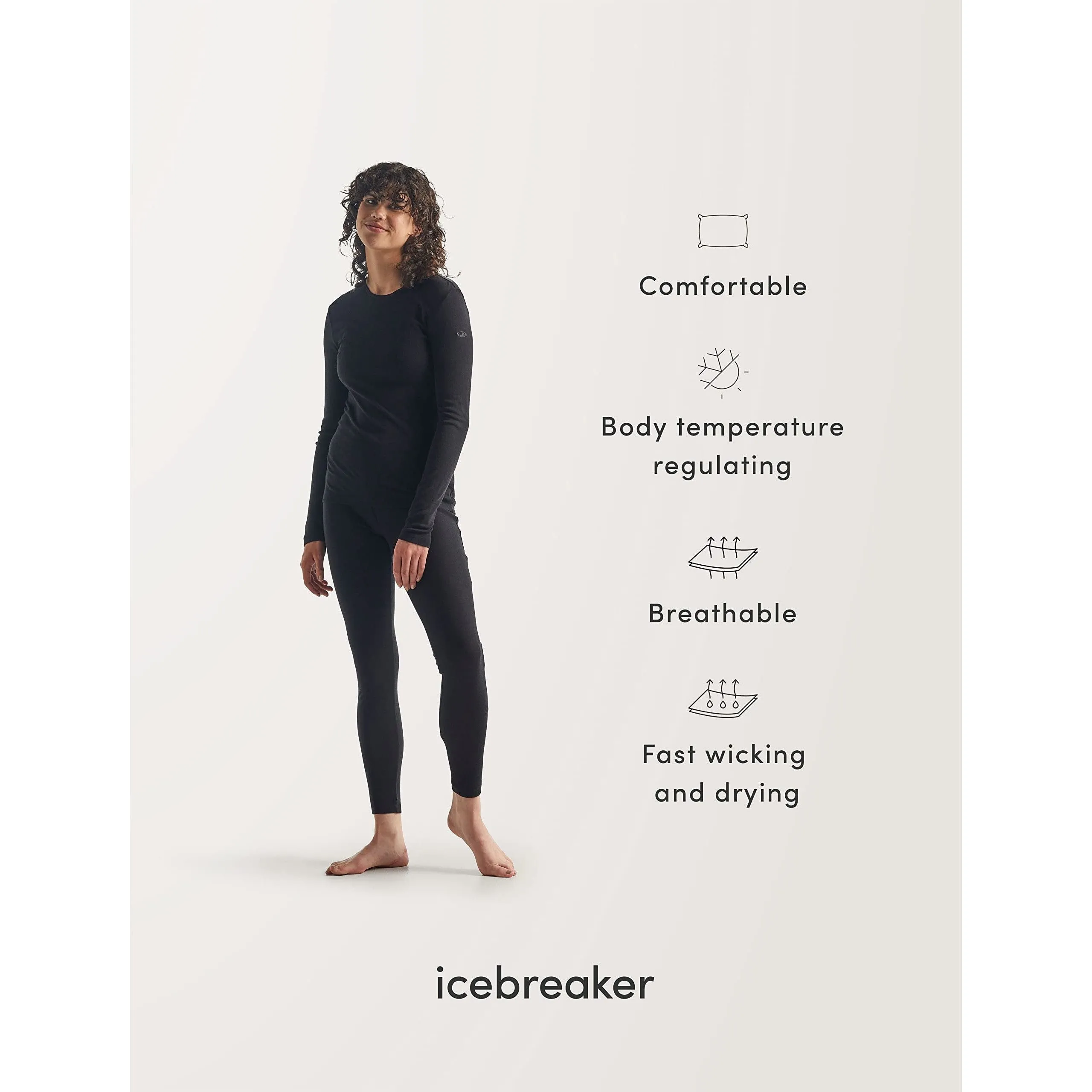 Icebreaker Women Merino 260 Fastray Ii 20" High Rise 3/4 Tights