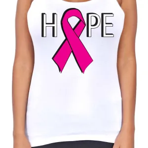 Juniors Dri Fit Hope Breast Cancer Support T-Back Tank Top