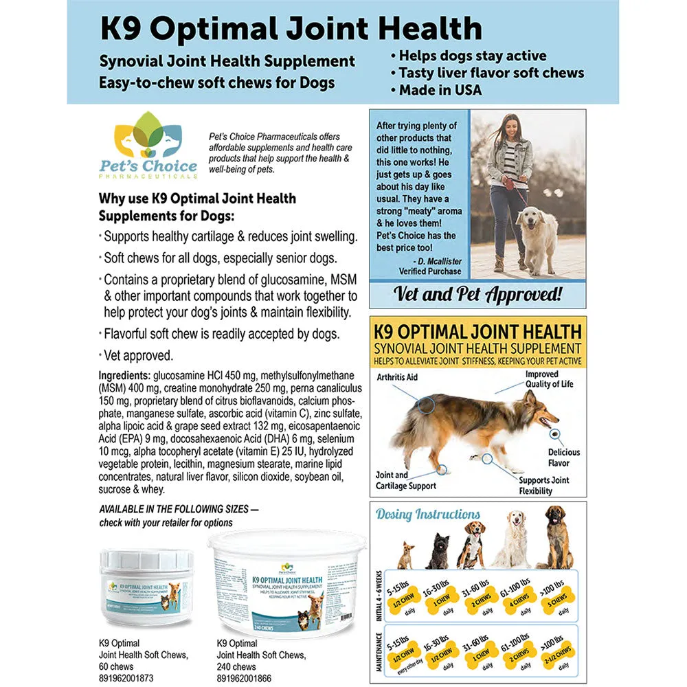 K9 Optimal Joint Health Soft Chew