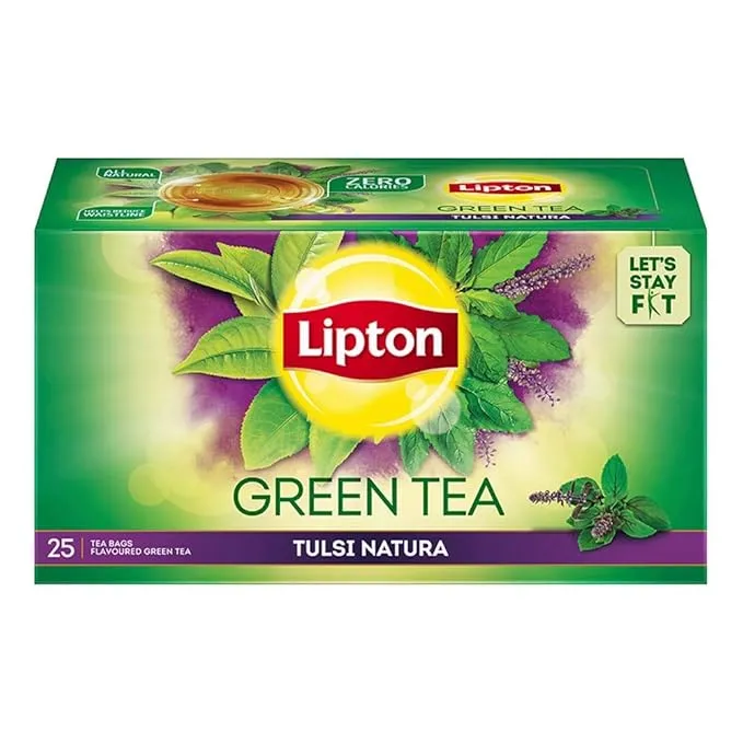 Lipton Tulsi Natura Green Tea Bags 25 pc