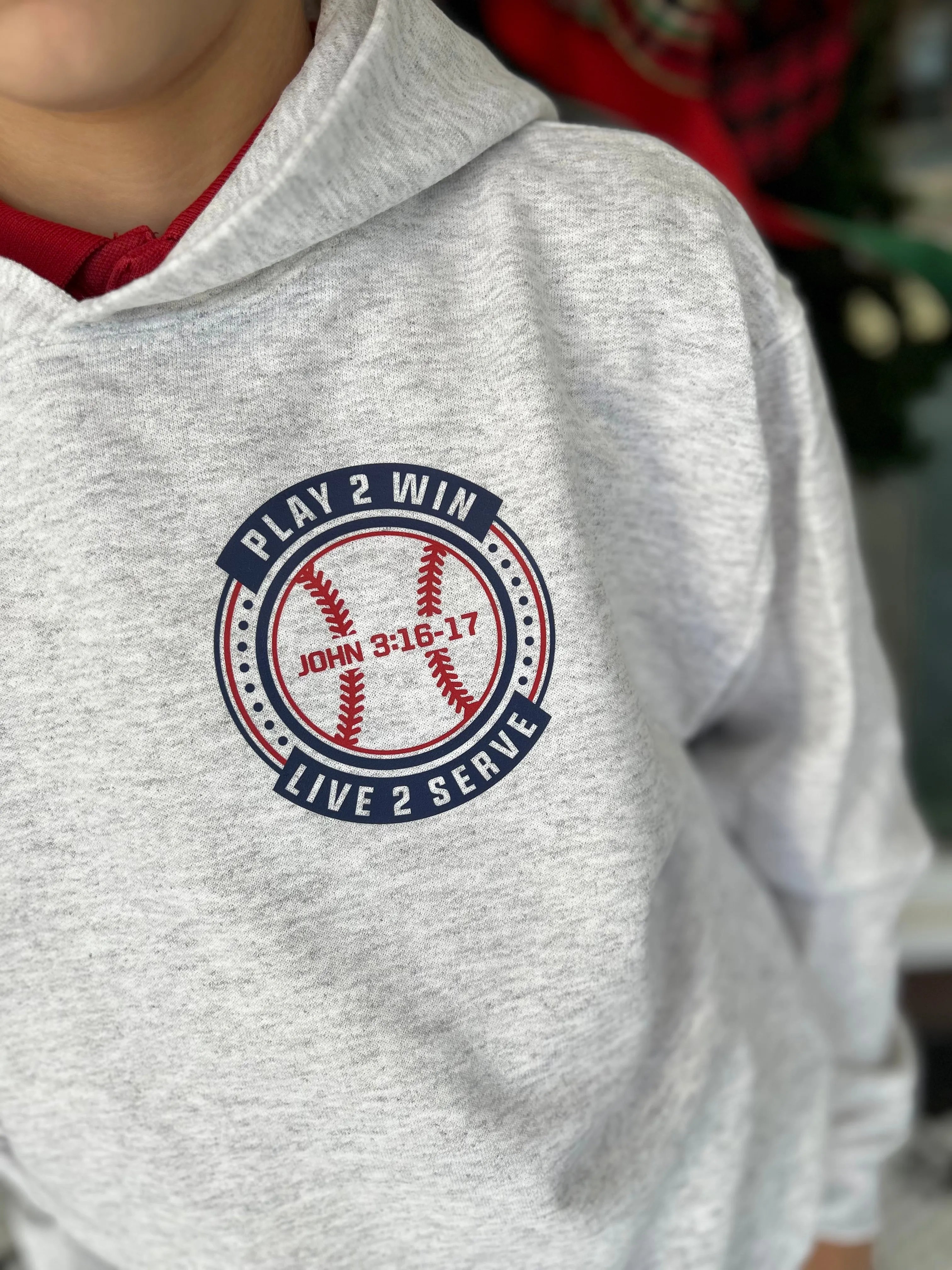 Live to Serve Baseball Hoodie or Pullover