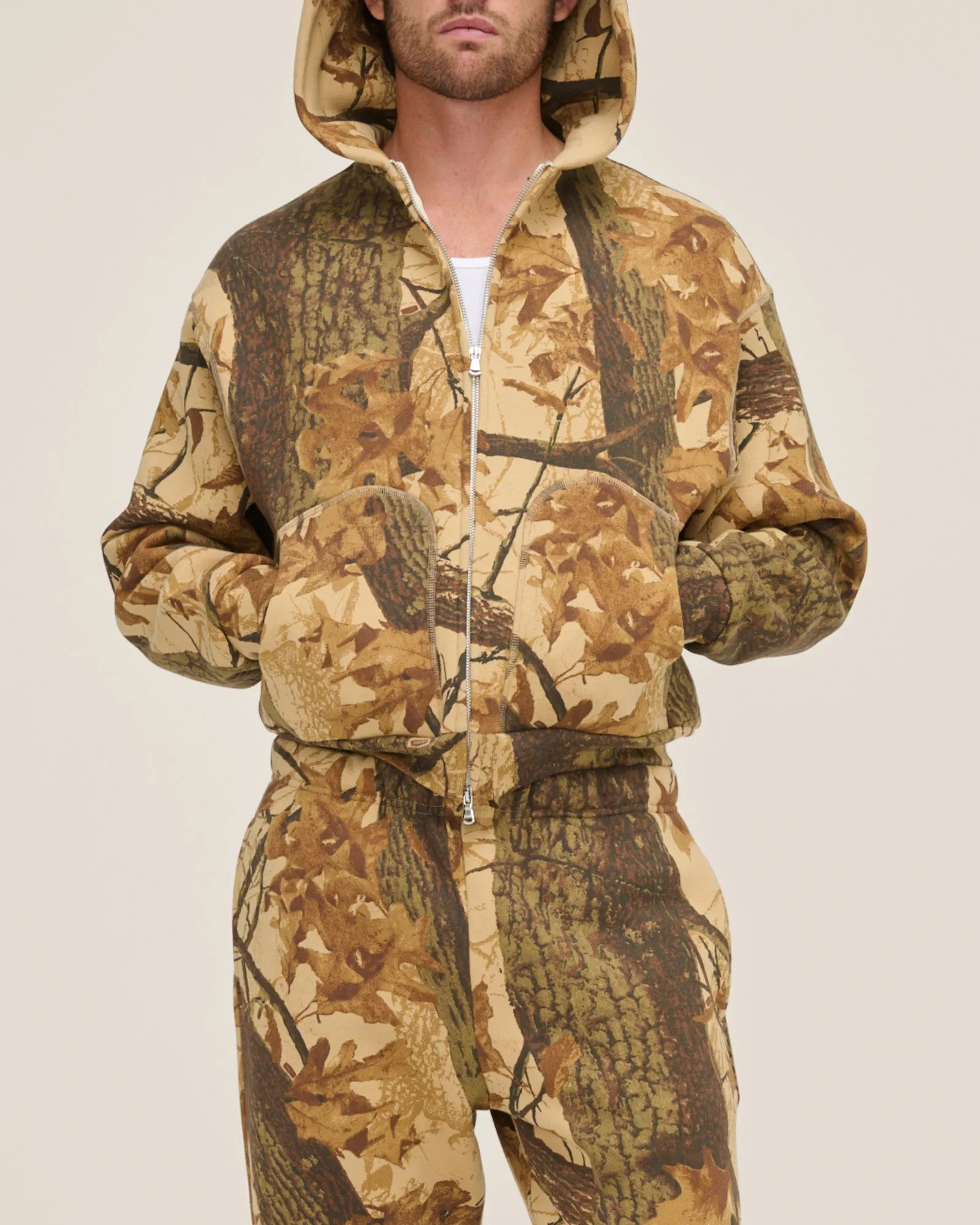 Mossy Oak Camo Zip Up Hoodie