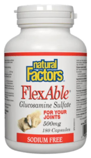 Natural Factors: FlexAble® Glucosamine Sulfate 500 mg