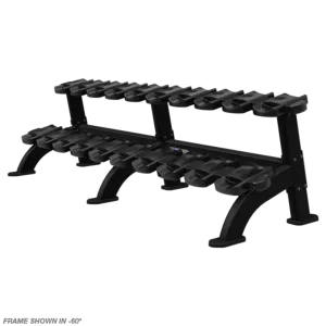 NAUTILUS NP, RACK, DUMBBELL, DOUBLE, 60BLK (10 Pair)