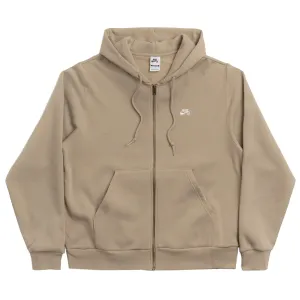 Nike SB Zip Up Logo Skate Hoodie - Tan