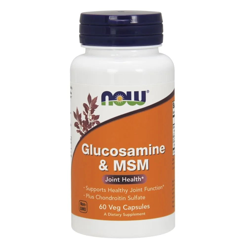 Now Foods Glucosamine & MSM 750/250mg 60 Veg Capsules