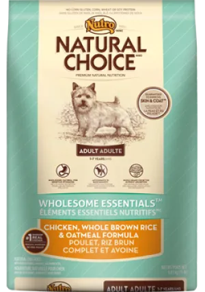 Nutro Natural Choice Adult Wholesome Chicken, Rice & Oatmeal - available in 3 sizes