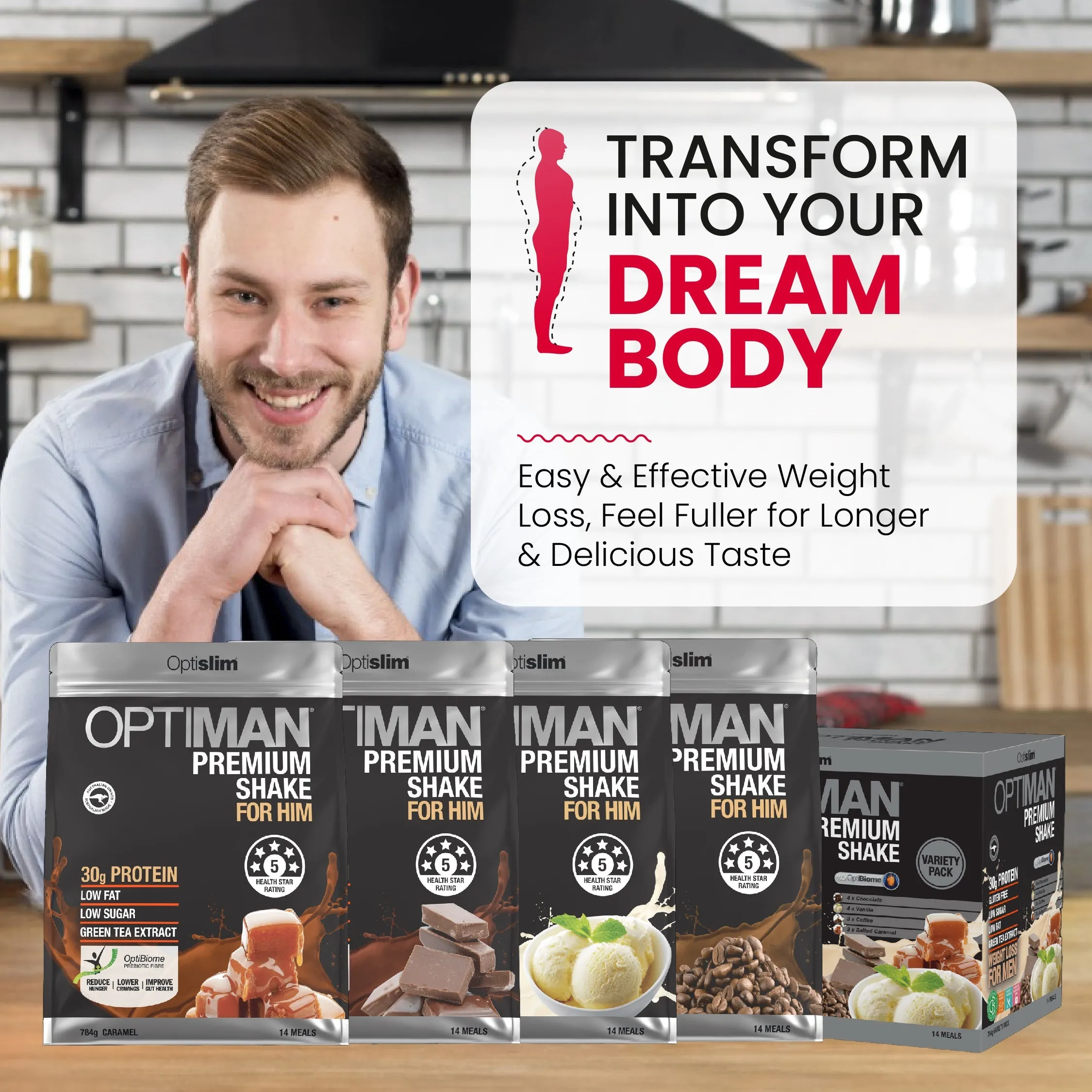 Optiman For Him Shakes Bundle