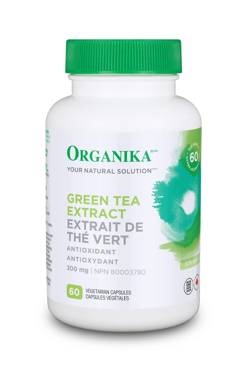 Organika Green Tea Extract 300mg, 60 vcaps