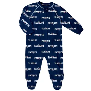 Patriots Logo Zip Up Pajamas