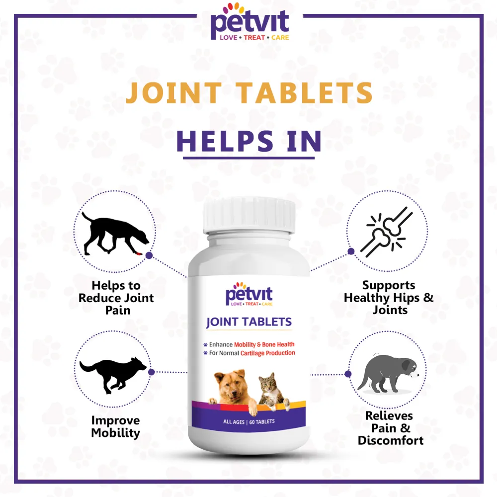 Petvit Joint Tablets for Dogs and Cats