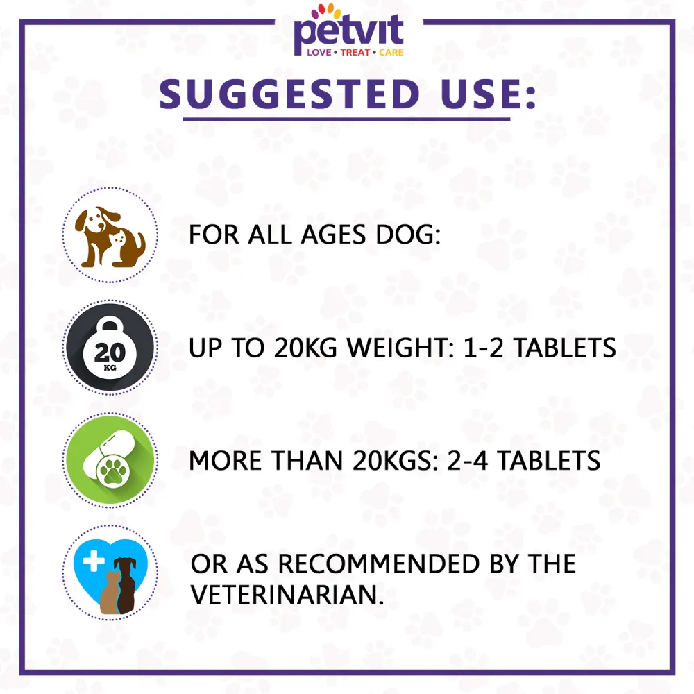 Petvit Joint Tablets for Dogs and Cats