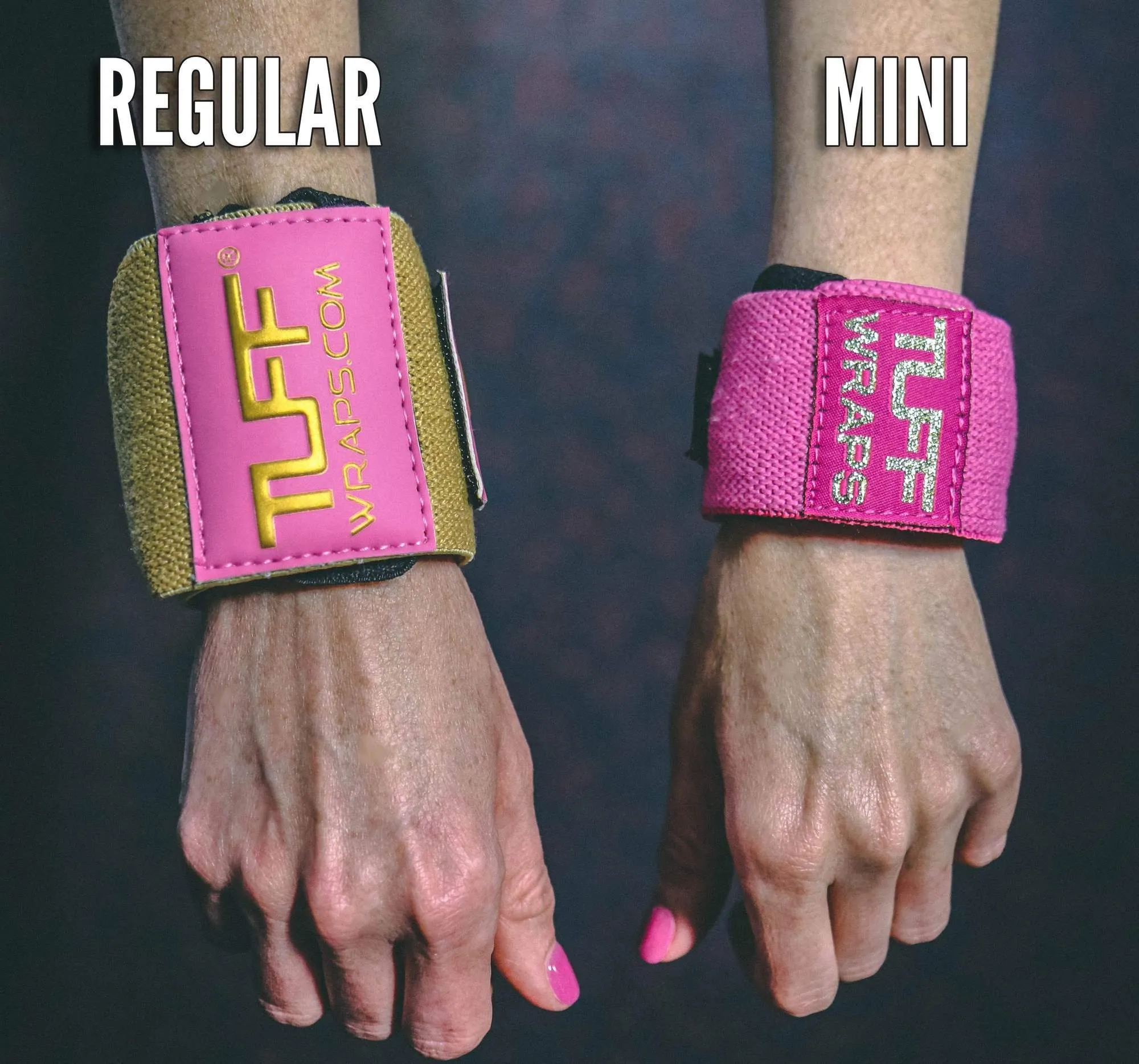 Pink & Gold Villain Mini Wrist Wraps