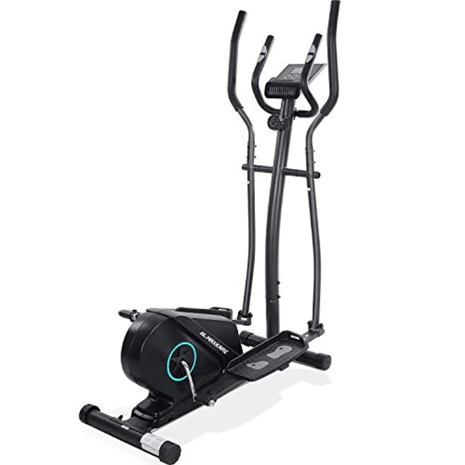 Portable Elliptical Exercise Machine Magnetic Elliptical Trainer with Flywheel & Extra-Large Pedal & LCD Monitor