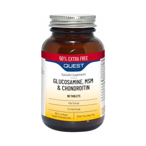 Quest Glucosamine, MSM, Chondroitin 90 Tablets