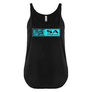 Relaxed Tank | Black | Tidal Waves Fade