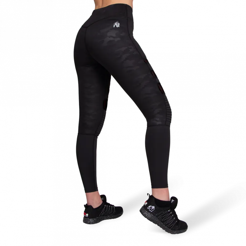 Savannah Biker Tights - Black Camo