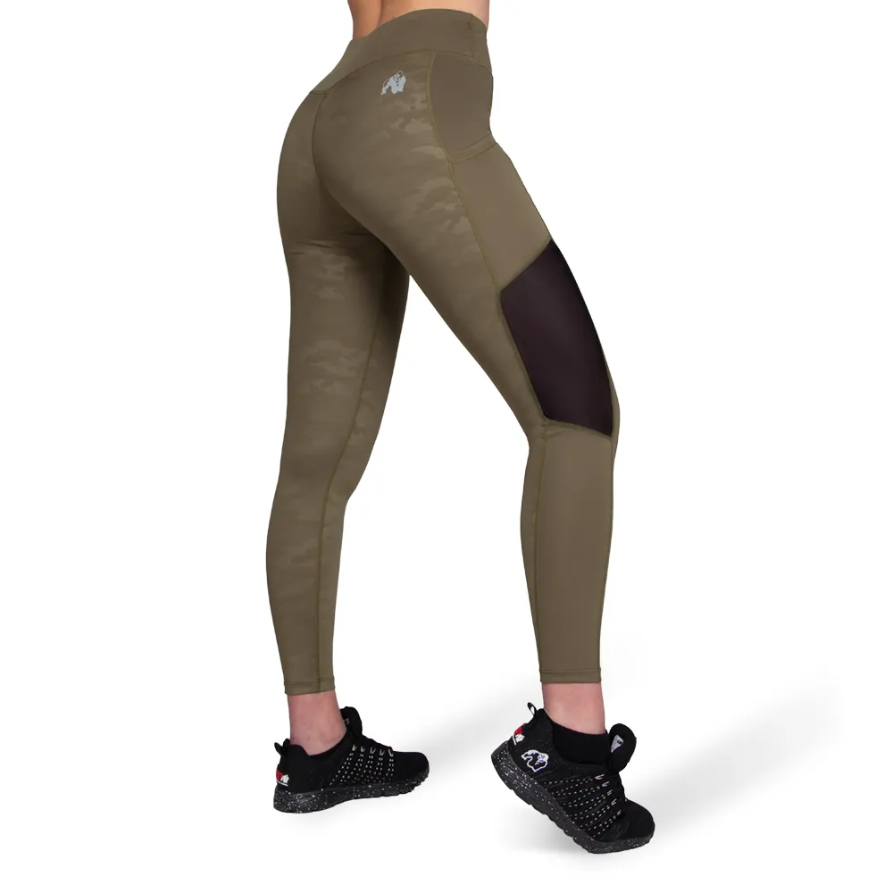 Savannah Mesh Tights - Army Green Camo