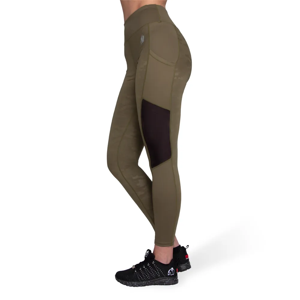 Savannah Mesh Tights - Army Green Camo