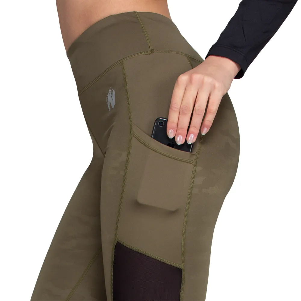 Savannah Mesh Tights - Army Green Camo