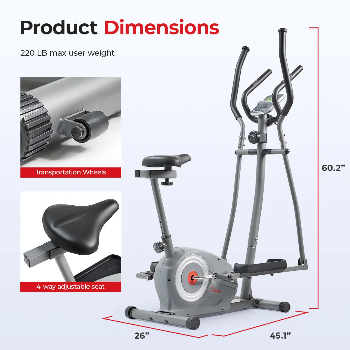 Smart Compact Sit and Stand Elliptical