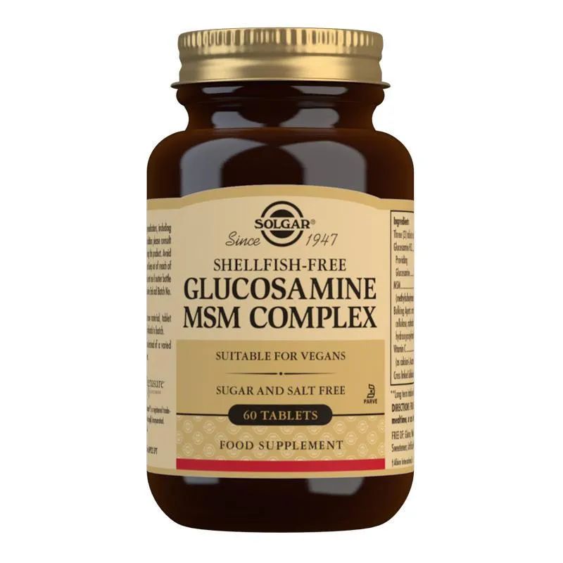 Solgar Glucosamine MSM Complex 60 Tablets