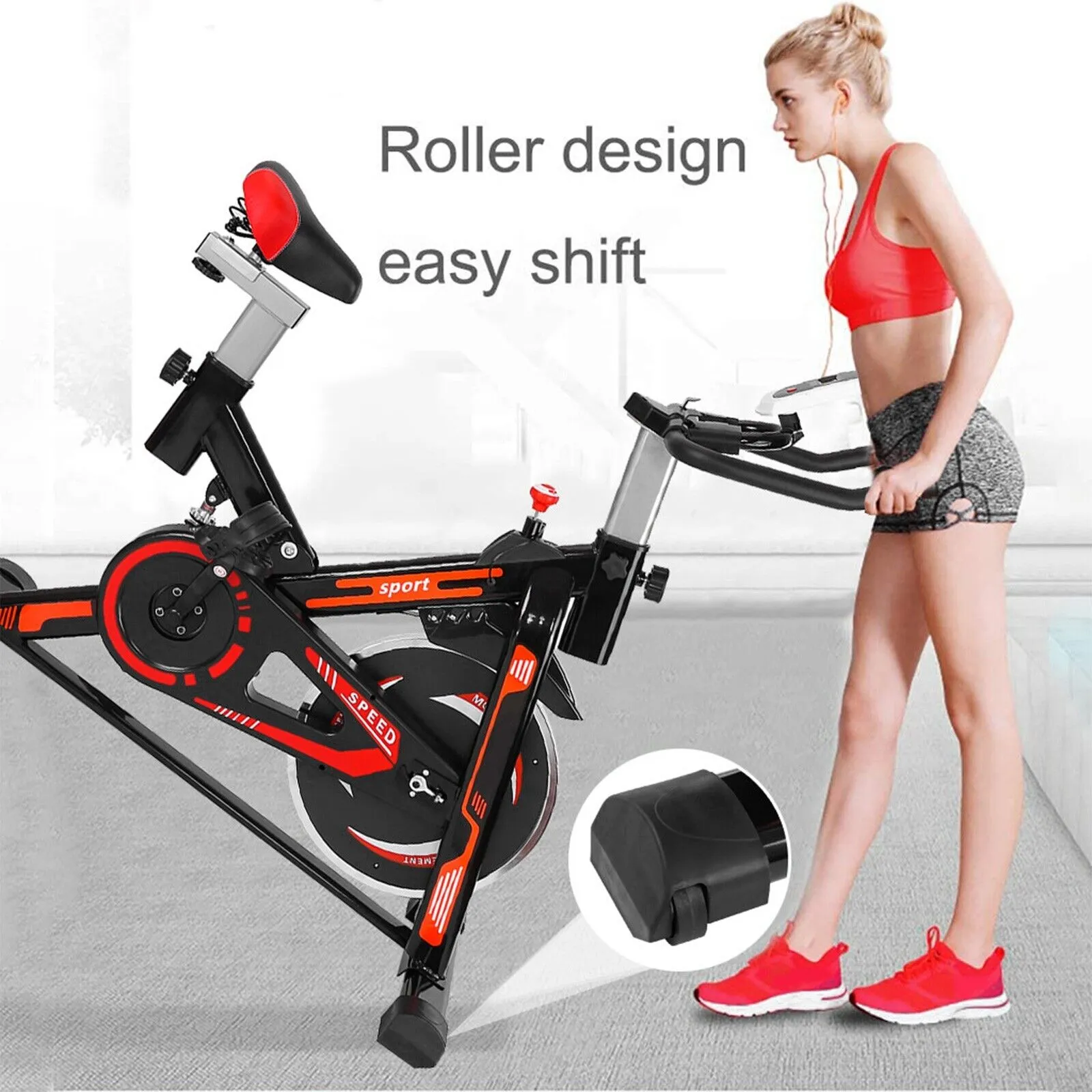 Stationary Indoor Cycling Bike B08C9B69Ry-Re