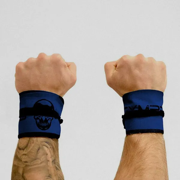 Strength Wrist Wraps - Adjustable Support - Navy