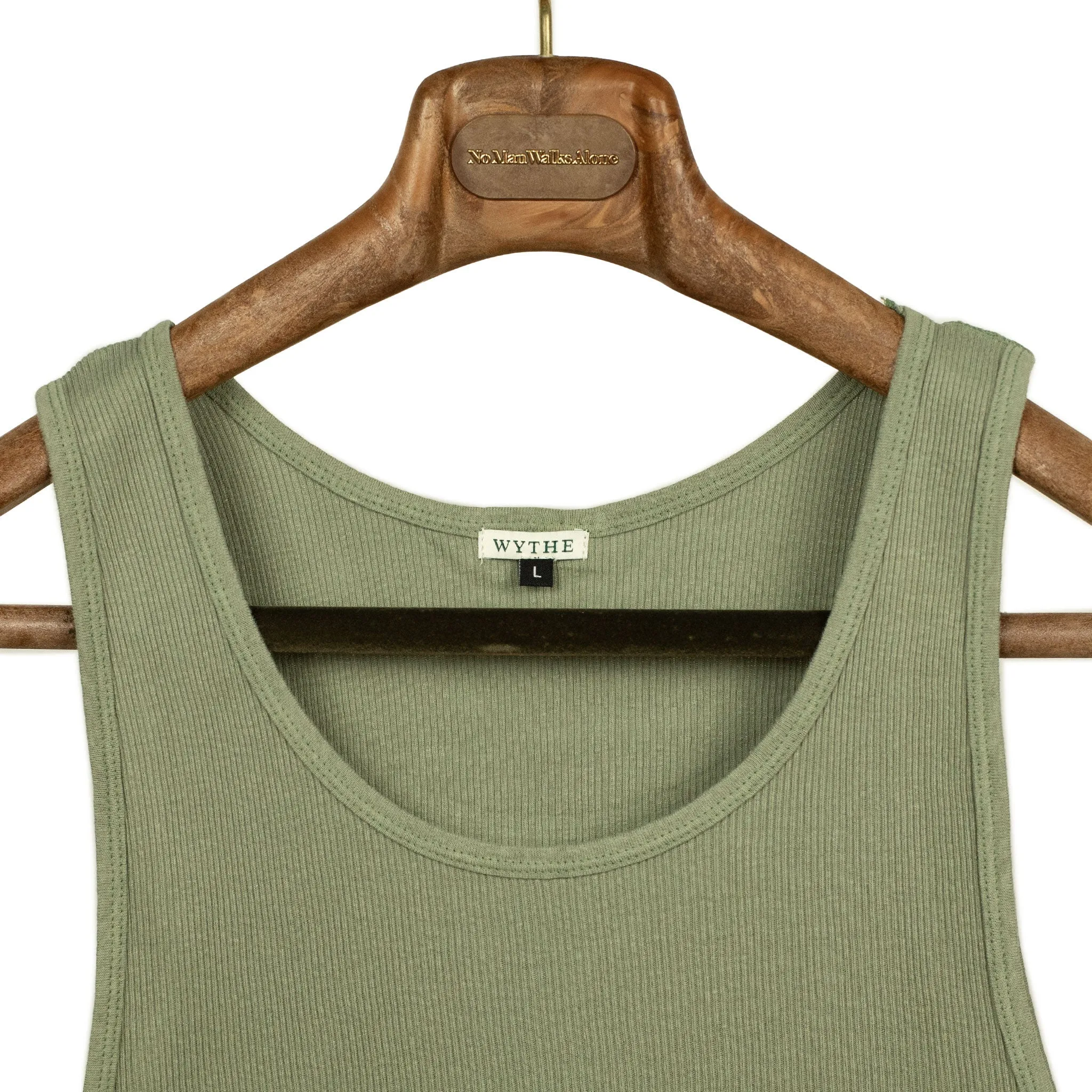 Tubular cotton tank top three-pack: sunshine, sandstone and olive