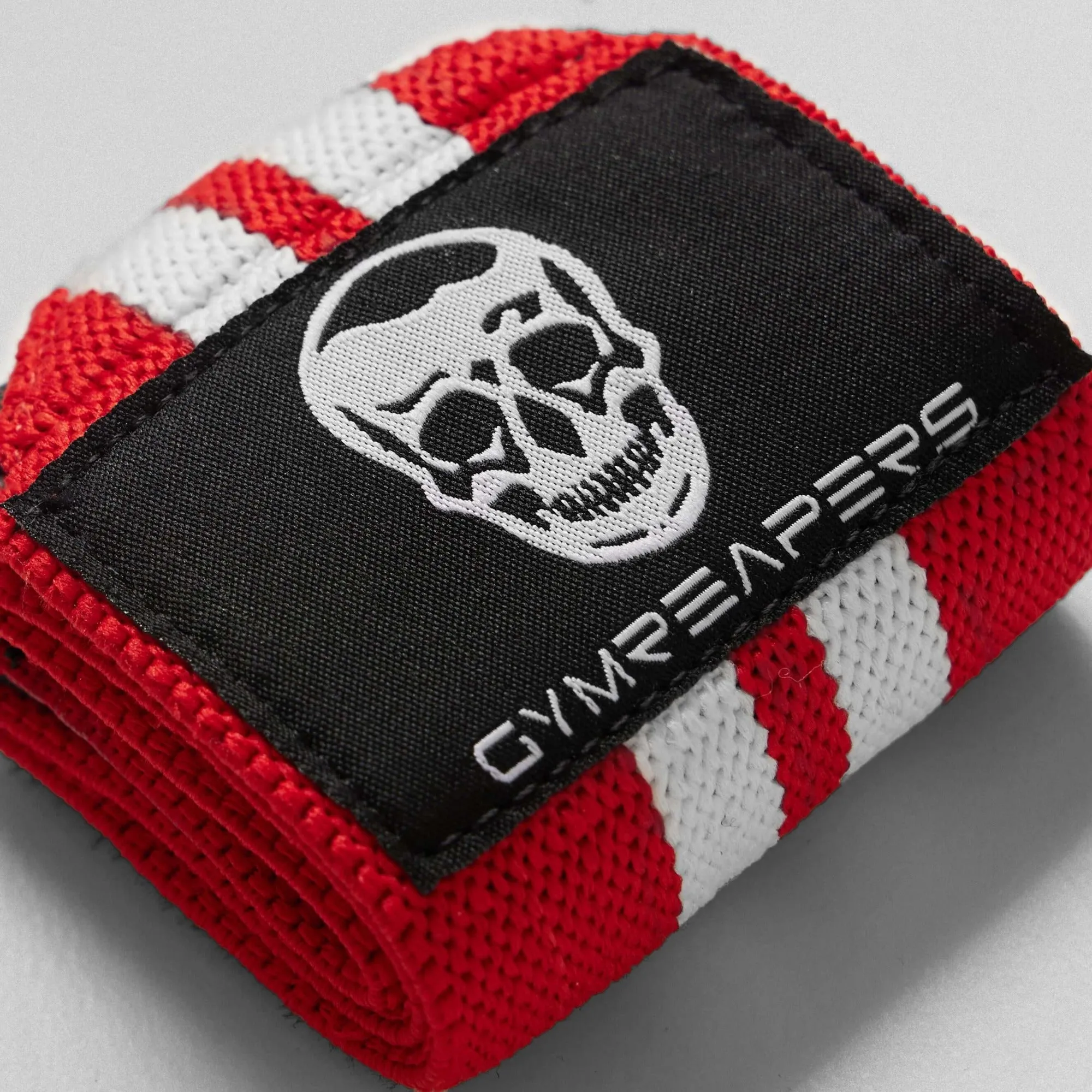 Wrist Wraps - 18" Weightlifting Wrist Support - Red/White