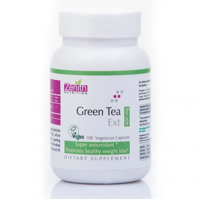 Zenith Nutrition Green Tea Extract 400mg - 100 Capsules